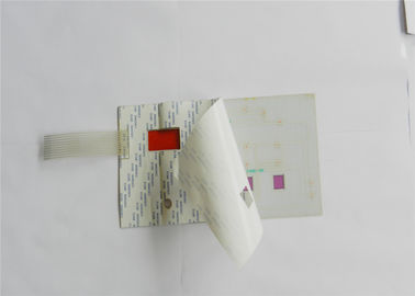 Polyester transparent clair de contact à membrane de LED avec le dôme en métal