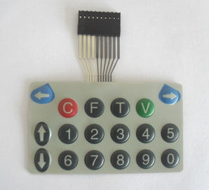 Contact à membrane tactile imperméable, clavier numérique de membrane de Matrix de bouton d'Embrossed