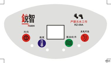Panneau blanc de contact à membrane d'ANIMAL FAMILIER/PC adapté aux besoins du client pour des appareils électroménagers