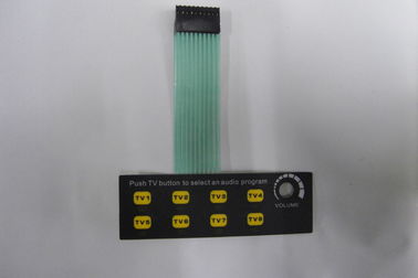 Femelle 3M467MP arrière adhésif PCB simple Membrane Switch clavier PC de PET