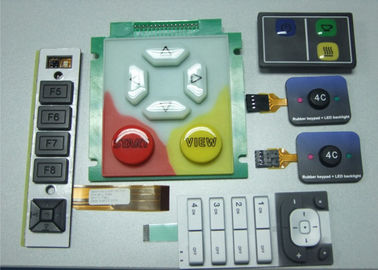 Clavier de cuivre de contact à membrane de bouton poussoir de carte PCB de RoHS de film, résistant à la chaleur