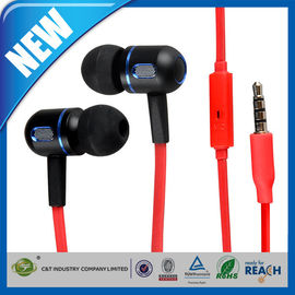 Dans-Oreille rouge 3.5mm écouteur ou Bruit-Isolement d'écouteur Earbuds stéréo avec le microphone