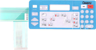 Panneau éclairé à contre-jour multi de contact à membrane d'écran tactile, commutateur de clavier numérique de membrane