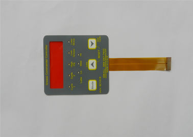 Clavier numérique tactile de contact à membrane d'actions de bouton poussoir de LED avec la fenêtre brillante d'affichage à cristaux liquides