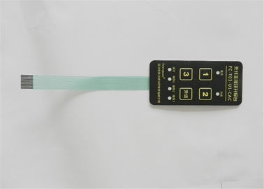 Contact à membrane simple de la couleur LED de poly bouton poussoir de dôme goupille 0,9 millimètres/7