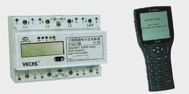 Mètre électronique de watt-heure à C.A. de rail de vacarme/mètre imperméable en verre actif de kilowatt-heure