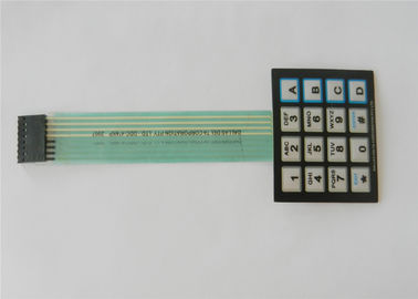 Claviers numériques tactiles de contact à membrane de panneau de commande de clés d'OEM, recouvrement de clavier numérique de LED