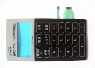 Commutateur de bouton poussoir tactile imperméable adhésif de membrane de LED 3M