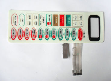 Contact à membrane imperméable auto-adhésif de LED, poly commutateur de bouton poussoir de relief