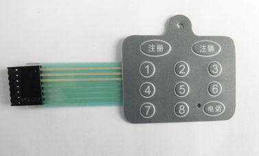 12 ohms des clefs 10m ont adapté le panneau aux besoins du client de contact à membrane de PC d'ANIMAL FAMILIER avec des dômes en métal à l'intérieur