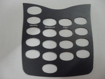Panneau Scratchproof de contact à membrane de PC, panneau de commande noir de membrane