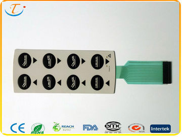 Flexible tactile de clavier numérique de contact à membrane de dôme en métal pour le matériel médical