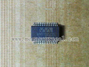 Puce WM9708SCDS de circuit intégré ----AC97 codec d'audio de la révision 2,1