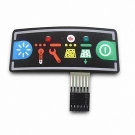 Panneau éclairé à contre-jour par LED en caoutchouc IP67 imperméable de contact à membrane de clavier numérique de silicium