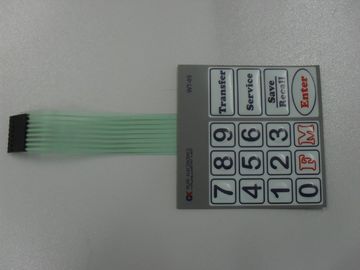 Panneau 10Ω - 500Ω de commutateur éclairé à contre-jour par membrane du bouton poussoir LED avec l'adhésif de 3m