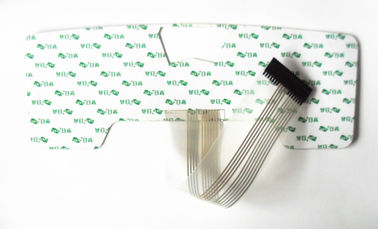 Contact à membrane flexible latéral simple de carte PCB d'ANIMAL FAMILIER texturisé avec la lumière menée