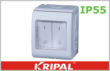 Commutateur bipolaire gris de jet de DPST double pour l'éclairage de jardin