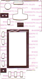 Contact à membrane flexible de PC léger avec le panneau de commande industriel, adhésif de 3m