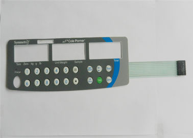 Claviers numériques tactiles de contact à membrane de panneau de commande de clés d'OEM, recouvrement de clavier numérique de LED