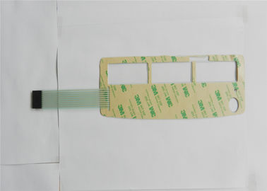 Claviers numériques tactiles de contact à membrane de panneau de commande de clés d'OEM, recouvrement de clavier numérique de LED