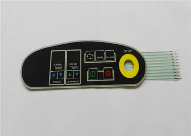 Claviers numériques tactiles de contact à membrane de panneau de commande de clés d'OEM, recouvrement de clavier numérique de LED
