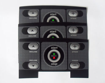 Panneaux standard adaptés aux besoins du client de membrane de texture de bouton poussoir avec l'adhésif de 3M