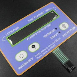 Panneau imperméable de contact à membrane de PVC avec le dôme en métal, résistance d'isolation