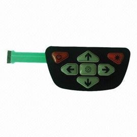 Contact à membrane flexible étanche à l'humidité recouvert avec le clavier numérique de silicone