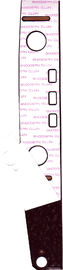 Recouvrements graphiques de clavier numérique de membrane avec la fenêtre claire, carte électronique flexible