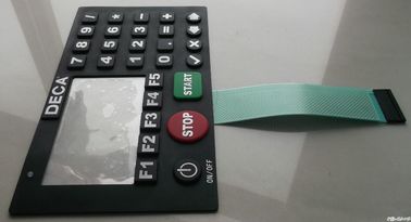 Dôme en métal de clavier de contact à membrane en caoutchouc de silicone avec graver le C.C en refief de 1500 V