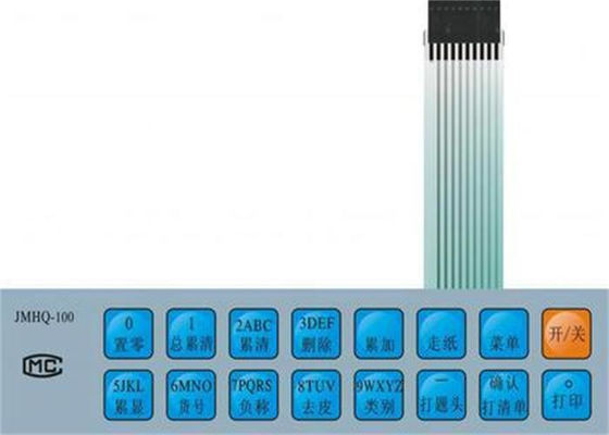 Le contact à membrane de clavier de carte PCB de PC/ANIMAL FAMILIER a gravé des couleurs riches résistantes à la chaleur