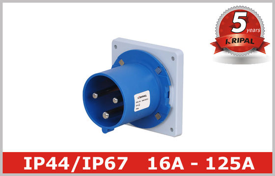 prises industrielles 63A d'admission d'appareils de prise de courant de nickel de 2P+E 3P+E 3P+N+E